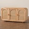 Bali & Pari Evania Bohemian Natural Rattan 3-Door Storage Cabinet 244-13670-ZORO - alternate 3